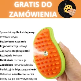 Szczotka parowa dla psów + GRATIS